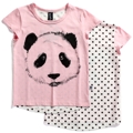 Minti S14 Capped Tee- Painted Panda Pink